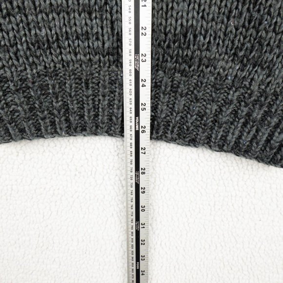 Cricketeer Sweater Mens Large Gray Geometric Oversized Chevron V Vintage 80s - Picture 5 of 7